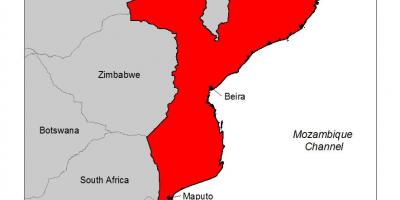 Map of Mozambique malaria